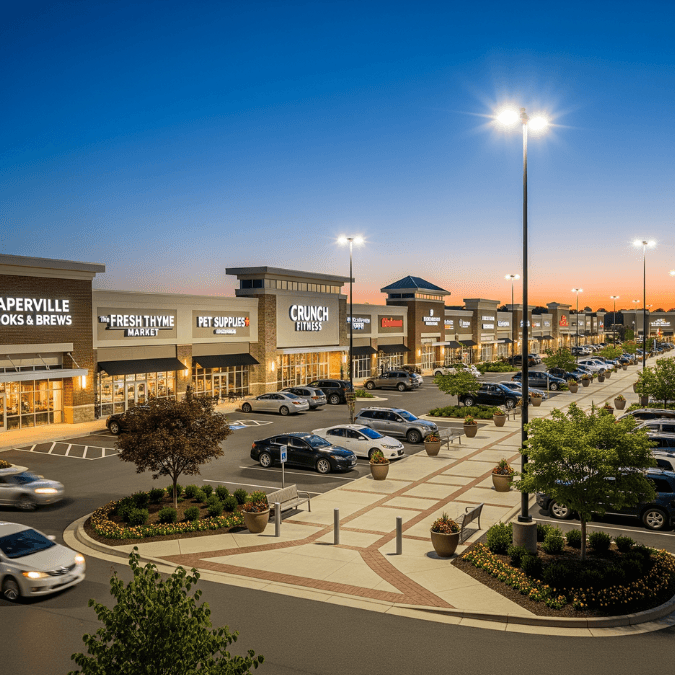 Standalone retail restaurant in Naperville with brick exterior, patio seating, and visible signage Standalone retail restaurant in Naperville with brick exterior, patio seating, and visible signage