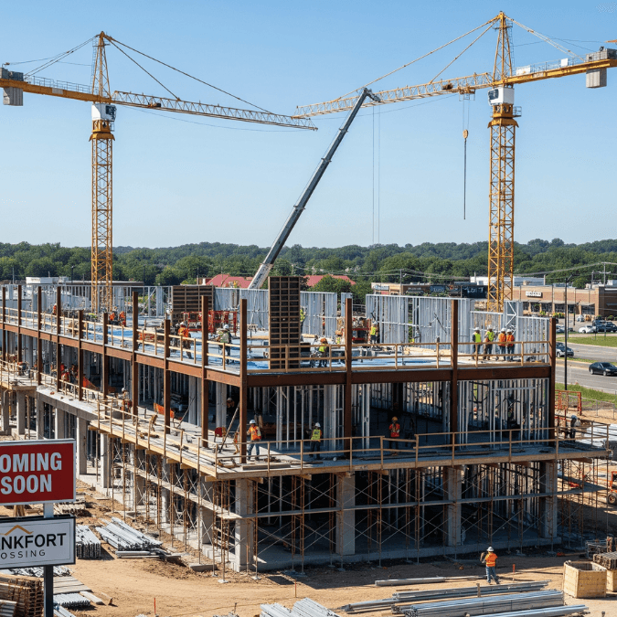shopping plaza construction in Frankfort Illinois shopping plaza construction in Frankfort Illinois