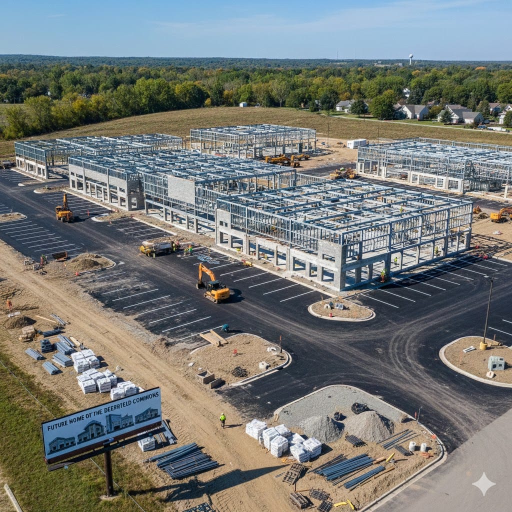 Shopping Plaza Construction in Deerfield