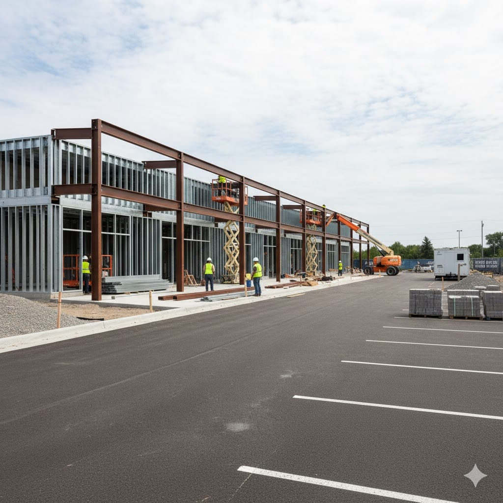 Shopping Plaza Construction in Elk Grove Village