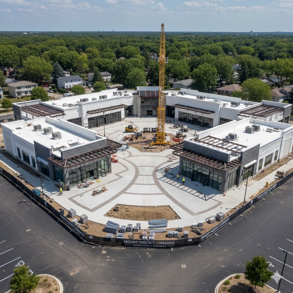 Shopping Plaza Construction in Mount Prospect