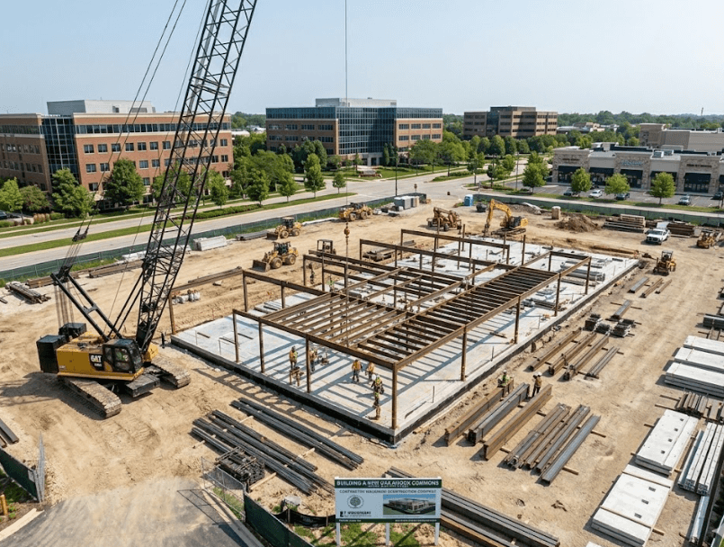 Ground-up retail construction project in Oak Brook IL Ground-up retail construction project in Oak Brook IL