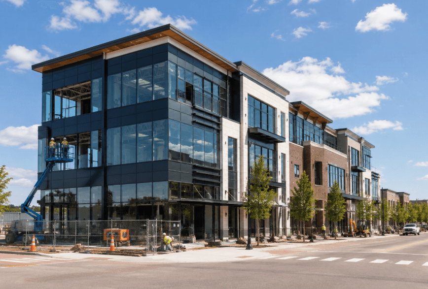 commercial construction company in Illinois suburbs