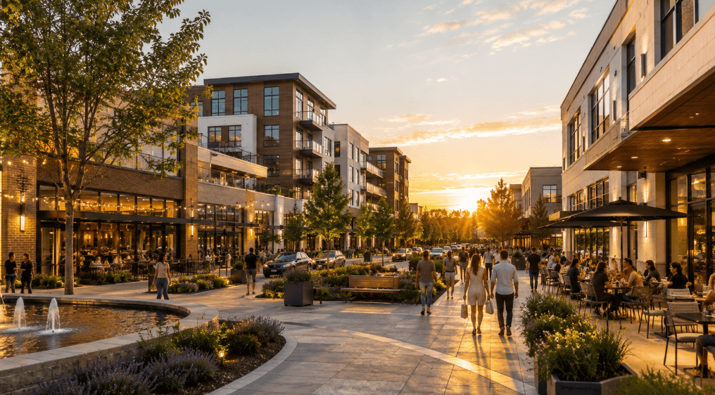 shopping plaza construction Oakbrook